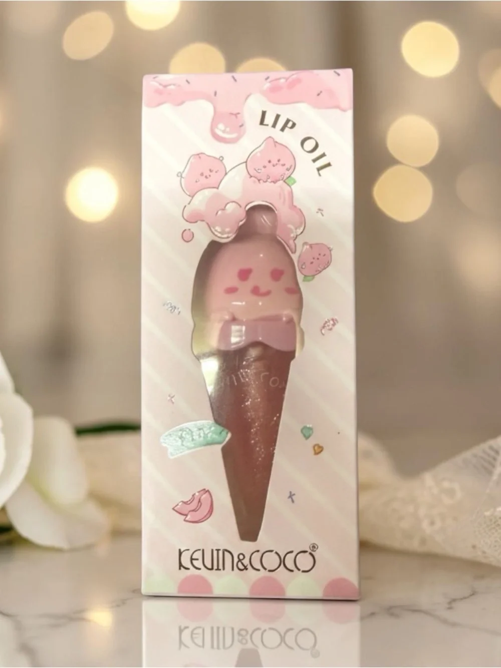 Cute Bunny Pink Lip Gloss - Shimmery Pink Lip Balm & Gloss